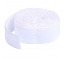 Fold-over Elastic 3/4in x 2yd White