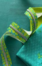 Zipper Tape Pebble Lime 017Q 3 yards